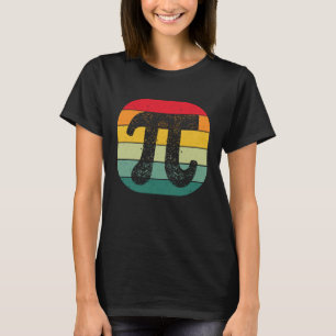 Vintager Pi Day Nerd Geek Pie 3 14 Sunset Mathe Te T-Shirt