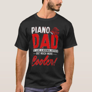 Vintager Piano-Vater Definition Normal Vater Mehr T-Shirt