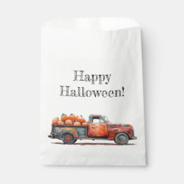 Vintager Pick-up-LKW Pumpkin-Ernte Geschenktütchen