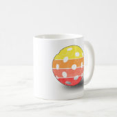 Vintager Pickleball-T - Shirt Kaffeetasse (VorderseiteRechts)