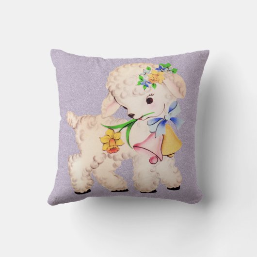 Vintager PILLOW DER EASTERLAMB Kissen (Rückseite)