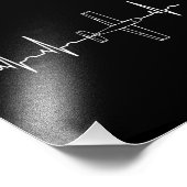 Vintager Pilot Fluglärm Herzgeschenk Fotodruck (Ecke)