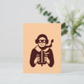 Vintager Pilot - Postkarte (Stehend Vorderseite)