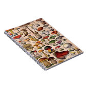 Vintager Pilz-Führer Notizblock (Rechte Seite)