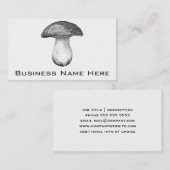 Vintager Pilz Visitenkarte (Vorne/Hinten)