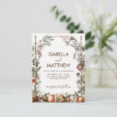 Vintager Pilz-Wildblume Märchenbär Einladung (Stehend Vorderseite)