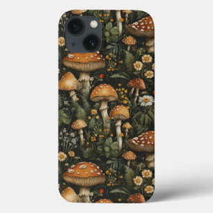 Vintager Pilzgarten Nahtloses Muster Case-Mate iPhone Hülle