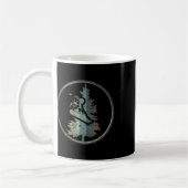 Vintager Pine Snowboarder Snowboarder Flieger Gi Kaffeetasse (Links)