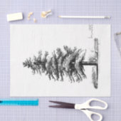 Vintager Pine Tree Ephemera Seidenpapier (Handwerk)