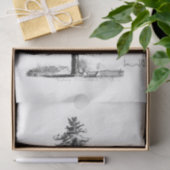 Vintager Pine Tree Ephemera Seidenpapier (Geschenk)