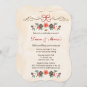 VINTAGER PINENKONE JAHRESZEITRAUM EINLADUNG (Vorne/Hinten)