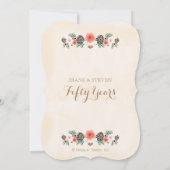 VINTAGER PINENKONE JAHRESZEITRAUM EINLADUNG (Rückseite)