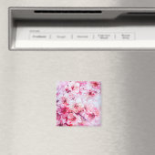 Vintager Pink-Pink-Petal-Blossom Magnet (In Situ (Geschirrspüler))