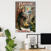Vintager Pinsel, König der Zauberer 1915 Poster (Heimbüro)