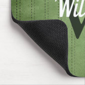 Vintager Pinstrichstoff Retro Monogramm Mousepad (Ecke)