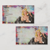 Vintager Pinup Grunge Visitenkarte (Vorne/Hinten)