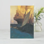 Vintager Pirat, Angriff auf eine Galerie von Howar (Stehend Vorderseite)