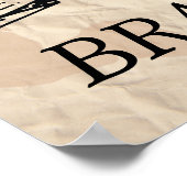 Vintager Pirate Treasure Karte Glückwunsch zum Geb Poster (Ecke)