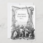 Vintager Piratenbuccaneer Geburtstagsparty Einladu Einladung (Vorderseite)