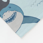 Vintager Piratenhai Fleecedecke (Ecke)