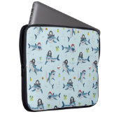 Vintager Piratenhai Laptopschutzhülle (Vorne Rechts)