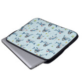Vintager Piratenhai Laptopschutzhülle (Vorne Knopf)