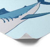 Vintager Piratenhai Poster (Ecke)