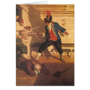 Vintager Piratenkapitän, Schwertkampf von NC Wyeth