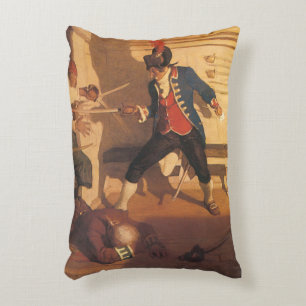Vintager Piratenkapitän, Schwertkampf von NC Wyeth Dekokissen