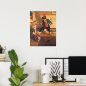 Vintager Piratenkapitän, Schwertkampf von NC Wyeth Poster (Heimbüro)
