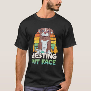 Vintager Pitbull-Ruhemodus T-Shirt