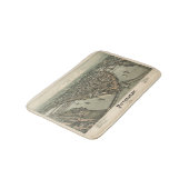 Vintager Pittsburgh-Druck Badematte (Schrägansicht)