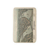 Vintager Pittsburgh-Druck Badematte (Vorderseite Vertikal)