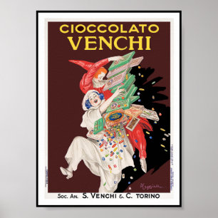 Vintager Plakat-Druck: Cioccolato - Schokoladen Poster