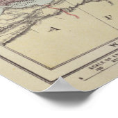 Vintager Plan für Europa Poster (Ecke)