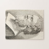 Vintager Plato die Philosophen-Illustration Puzzle (Horizontal)