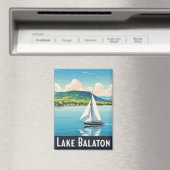 Vintager Plattensee Ungarn Reisen Magnet (In Situ (Geschirrspüler))