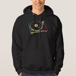 Vintager Plattenspieler für Phonografie Hoodie