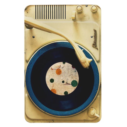 Vintager Plattenspieler Magnet (Vertikal)