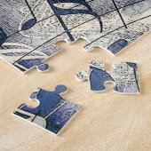 Vintager Plattenspieler Puzzle (Seite)