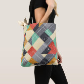 Vintager Platz: Grunge Nahtloses Muster Tasche (Von Nahem)