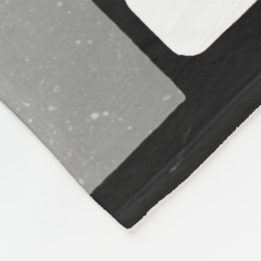 Vintager Platzhalter. Fleecedecke (Ecke)