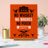 Vintager Poker Acrylschild (Hochzeit)
