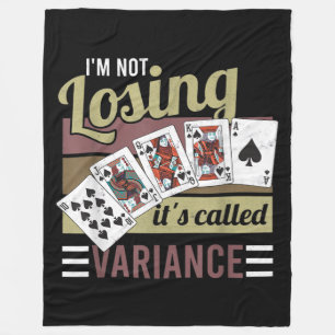 Vintager Poker Ich verliere es heißt Abwechslung Fleecedecke