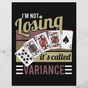 Vintager Poker Ich verliere es heißt Abwechslung Flyer