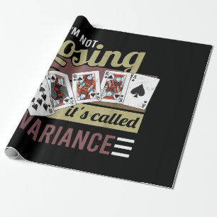 Vintager Poker Ich verliere es heißt Abwechslung Geschenkpapier