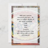 Vintager Poker Mens Rauchen Spielzimmer Einladung (Rückseite)