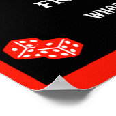 Vintager Poker Night Poster (Ecke)