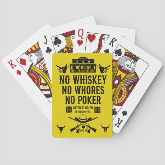 Vintager Poker Spielkarten (Rückseite)