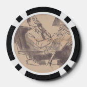 Vintager Poker Vater Chip (Rückseite)